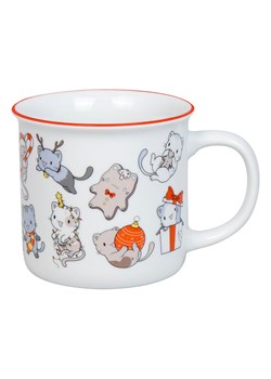 Könitz Kubek jumbo &quot;Lovely Cats&quot; w kolorze białym ze wzorem - 380 ml ze sklepu Limango Polska w kategorii Dzbanki i zaparzacze - zdjęcie 187652941