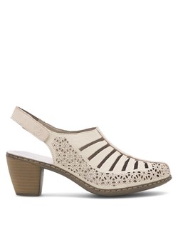 Rieker Półbuty 40959-60 Beżowy ze sklepu MODIVO w kategorii Sandały damskie - zdjęcie 187653082