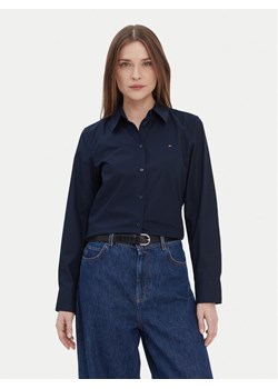 Tommy Hilfiger Koszula WW0WW43577 Granatowy Regular Fit ze sklepu MODIVO w kategorii Koszule damskie - zdjęcie 187653220