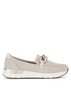 Rieker Loafersy 58944-60 Beżowy ze sklepu MODIVO w kategorii Półbuty damskie - zdjęcie 187653260