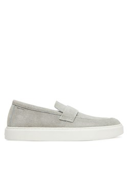 Calvin Klein Mokasyny Moccasin Sue Unlined HM0HM01819 Szary ze sklepu MODIVO w kategorii Półbuty męskie - zdjęcie 187653300