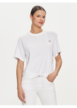 Guess Jeans T-Shirt W4YI05 K8HM0 Biały Regular Fit ze sklepu MODIVO w kategorii Bluzki damskie - zdjęcie 187653351