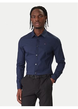 Tommy Jeans Koszula DM0DM04405 Granatowy Slim Fit ze sklepu MODIVO w kategorii Koszule męskie - zdjęcie 187653623