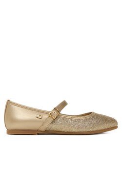 Tommy Hilfiger Baleriny Ballerina T4A3-33930-0572 S Złoty ze sklepu MODIVO w kategorii Balerinki dziecięce - zdjęcie 187653632