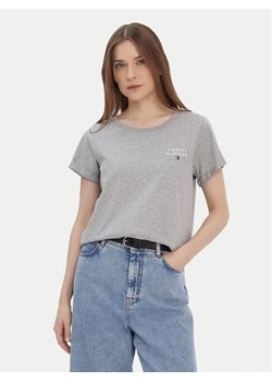Tommy Hilfiger T-Shirt UW0UW04525 Szary Regular Fit ze sklepu MODIVO w kategorii Bluzki damskie - zdjęcie 187653763