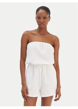 Seafolly Kombinezon Crinkle 55537-PS Biały Regular Fit ze sklepu MODIVO w kategorii Kombinezony damskie - zdjęcie 187653793