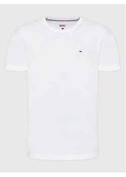 Tommy Jeans T-Shirt DM0DM04411 Biały Slim Fit ze sklepu MODIVO w kategorii T-shirty męskie - zdjęcie 187653800