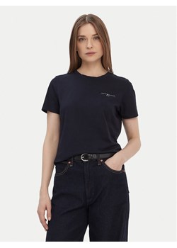 Tommy Hilfiger T-Shirt 1985 WW0WW37877 Granatowy Regular Fit ze sklepu MODIVO w kategorii Bluzki damskie - zdjęcie 187654062