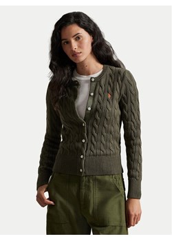 Polo Ralph Lauren Kardigan 211971868500 Zielony Slim Fit ze sklepu MODIVO w kategorii Swetry damskie - zdjęcie 187661212