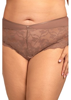 Nessa Ana N03 szorty z koronką, wysoki stan beż ze sklepu kontri.pl w kategorii Majtki damskie - zdjęcie 187661980