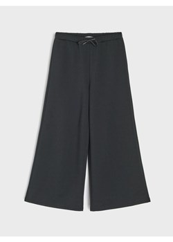 Sinsay - Szerokie spodnie wiązane w pasie - czarny ze sklepu Sinsay w kategorii Spodnie damskie - zdjęcie 187662571