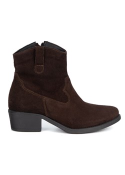 Olivier Dakota – eleganckie botki damskie skórzane zamszowe kowbojki ze sklepu butyolivier w kategorii Botki - zdjęcie 187662611