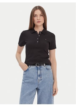 Tommy Hilfiger Polo 1985 WW0WW42047 Czarny Slim Fit ze sklepu MODIVO w kategorii Bluzki damskie - zdjęcie 187662934