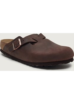 Birkenstock Skórzane mule Boston SFB LEOI | narrow fit ze sklepu Gomez Fashion Store w kategorii Klapki damskie - zdjęcie 187664693
