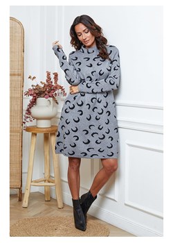 So Cachemire Sukienka dzianinowa &quot;Muggio&quot; w kolorze czarno-szarym ze sklepu Limango Polska w kategorii Sukienki - zdjęcie 187664834