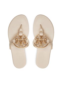 Tory Burch Japonki Miller 136593 Écru ze sklepu MODIVO w kategorii Klapki damskie - zdjęcie 187664983
