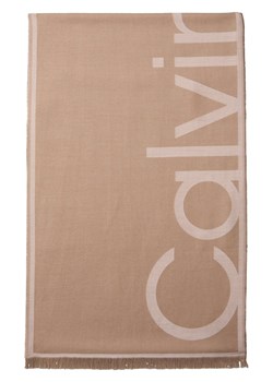 Calvin Klein Szalik damski Kobiety wiskoza taupe wzorzysty ze sklepu vangraaf w kategorii Szaliki i chusty damskie - zdjęcie 187665662