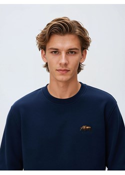 Reserved - Bluza z haftem - granatowy ze sklepu Reserved w kategorii Bluzy męskie - zdjęcie 187666354
