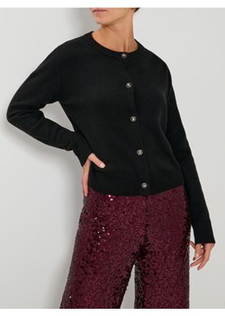 Sinsay - Rozpinany sweter na guziki - czarny ze sklepu Sinsay w kategorii Swetry damskie - zdjęcie 187666730