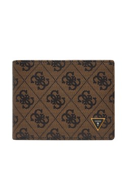 Portfel Guess SMVELE LEA20 Brązowy ze sklepu eobuwie.pl w kategorii Portfele męskie - zdjęcie 187666834