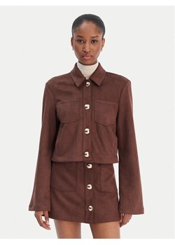 Bardot Koszula Lorenzo 59668TB1 Brązowy Boxy Fit ze sklepu MODIVO w kategorii Koszule damskie - zdjęcie 187666891