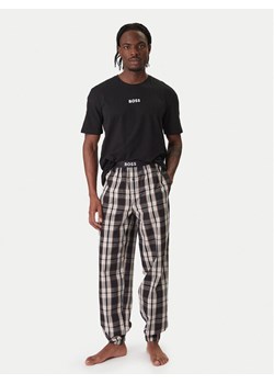 BOSS Piżama Easy Long 50535875 Czarny Loose Fit ze sklepu MODIVO w kategorii Piżamy męskie - zdjęcie 187666951