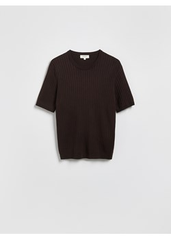 Reserved - T-shirt z dodatkiem CIRCULOSE® - brązowy ze sklepu Reserved w kategorii T-shirty męskie - zdjęcie 187667491