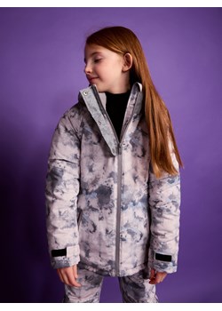 Reserved - Wodoodporna ocieplana kurtka z kapturem - wielobarwny ze sklepu Reserved w kategorii Kurtki dziewczęce - zdjęcie 187667574