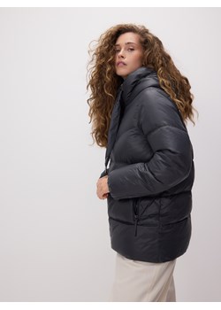 Reserved - Puchowa kurtka z kapturem - ciemnoszary ze sklepu Reserved w kategorii Kurtki damskie - zdjęcie 187667592