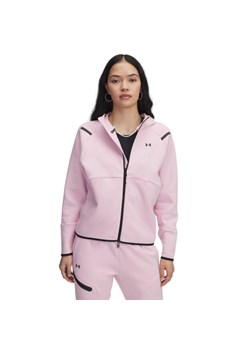Damska bluza treningowa rozpinana z kapturem Under Armour Unstoppable Fleece FZ - różowa ze sklepu Sportstylestory.com w kategorii Bluzy damskie - zdjęcie 187667620