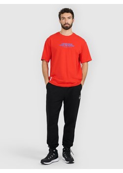 Męski t-shirt z nadrukiem 4F 4FRAW25TTSHM3479 - czerwony ze sklepu Sportstylestory.com w kategorii T-shirty męskie - zdjęcie 187667710