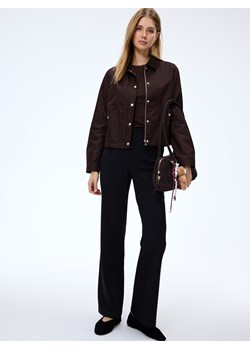 Mohito - Czarne spodnie z szeroką nogawką - czarny ze sklepu Mohito w kategorii Spodnie damskie - zdjęcie 187669120