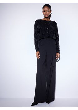 Mohito - Spodnie z szeroką nogawką - czarny ze sklepu Mohito w kategorii Spodnie damskie - zdjęcie 187669162