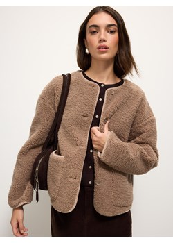 Mohito - Kurtka typu teddy - beżowy ze sklepu Mohito w kategorii Kurtki damskie - zdjęcie 187669271