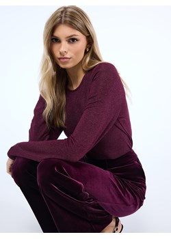 Mohito - Bluzka z metaliczną nitką - kasztanowy ze sklepu Mohito w kategorii Bluzki damskie - zdjęcie 187669294