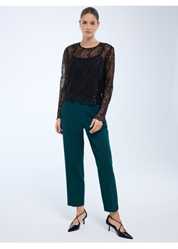 Mohito - Spodnie cygaretki - ciemny zielony ze sklepu Mohito w kategorii Spodnie damskie - zdjęcie 187669310