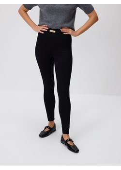 Reserved - Legginsy z paskiem - czarny ze sklepu Reserved w kategorii Spodnie damskie - zdjęcie 187669574