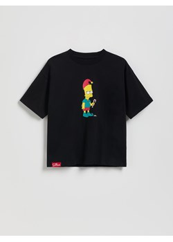 Reserved - T-shirt The Simpsons - czarny ze sklepu Reserved w kategorii T-shirty chłopięce - zdjęcie 187669731