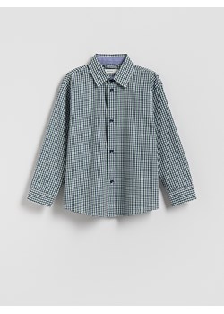 Reserved - Koszula w drobną kratę - zielony ze sklepu Reserved w kategorii Koszule chłopięce - zdjęcie 187669743