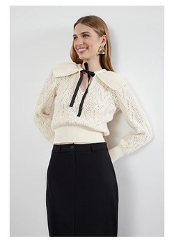 trendyol Sweter w kolorze kremowym ze sklepu Limango Polska w kategorii Swetry damskie - zdjęcie 187670011