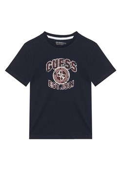 Guess T-Shirt L6RI13 K8HM4 Granatowy Regular Fit ze sklepu MODIVO w kategorii T-shirty chłopięce - zdjęcie 187670220
