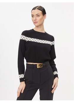 Elisabetta Franchi Sweter MK-39Q-31E2-V280 Czarny Regular Fit ze sklepu MODIVO w kategorii Swetry damskie - zdjęcie 187670230