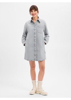 Marc O'Polo Denim Dżinsowa sukienka damska Kobiety Bawełna jasny szary jednolity ze sklepu vangraaf w kategorii Sukienki - zdjęcie 187670571