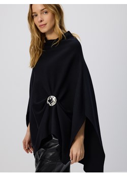 Reserved - Sweter ponczo - czarny ze sklepu Reserved w kategorii Swetry damskie - zdjęcie 187670730