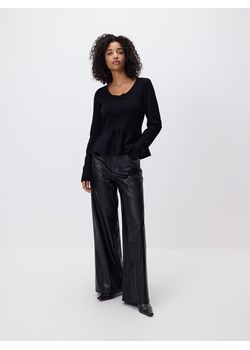 Reserved - Sweter z kokardkami - czarny ze sklepu Reserved w kategorii Swetry damskie - zdjęcie 187670883