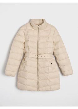 Sinsay - Pikowana kurtka z kapturem - kremowy ze sklepu Sinsay w kategorii Kurtki damskie - zdjęcie 187671373