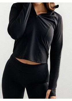 Sinsay - Bluzka sportowa Gym Hard - czarny ze sklepu Sinsay w kategorii Bluzy damskie - zdjęcie 187671404