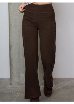Sinsay - Ocieplane spodnie straight leg - brązowy ze sklepu Sinsay w kategorii Spodnie damskie - zdjęcie 187671432