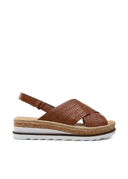 Espadryle Rieker V79B4-25A Brązowy ze sklepu eobuwie.pl w kategorii Espadryle damskie - zdjęcie 187672724