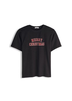 GATE Bawełniana koszulka ze świątecznym nadrukiem 34 ze sklepu gateshop w kategorii Bluzki damskie - zdjęcie 187673993